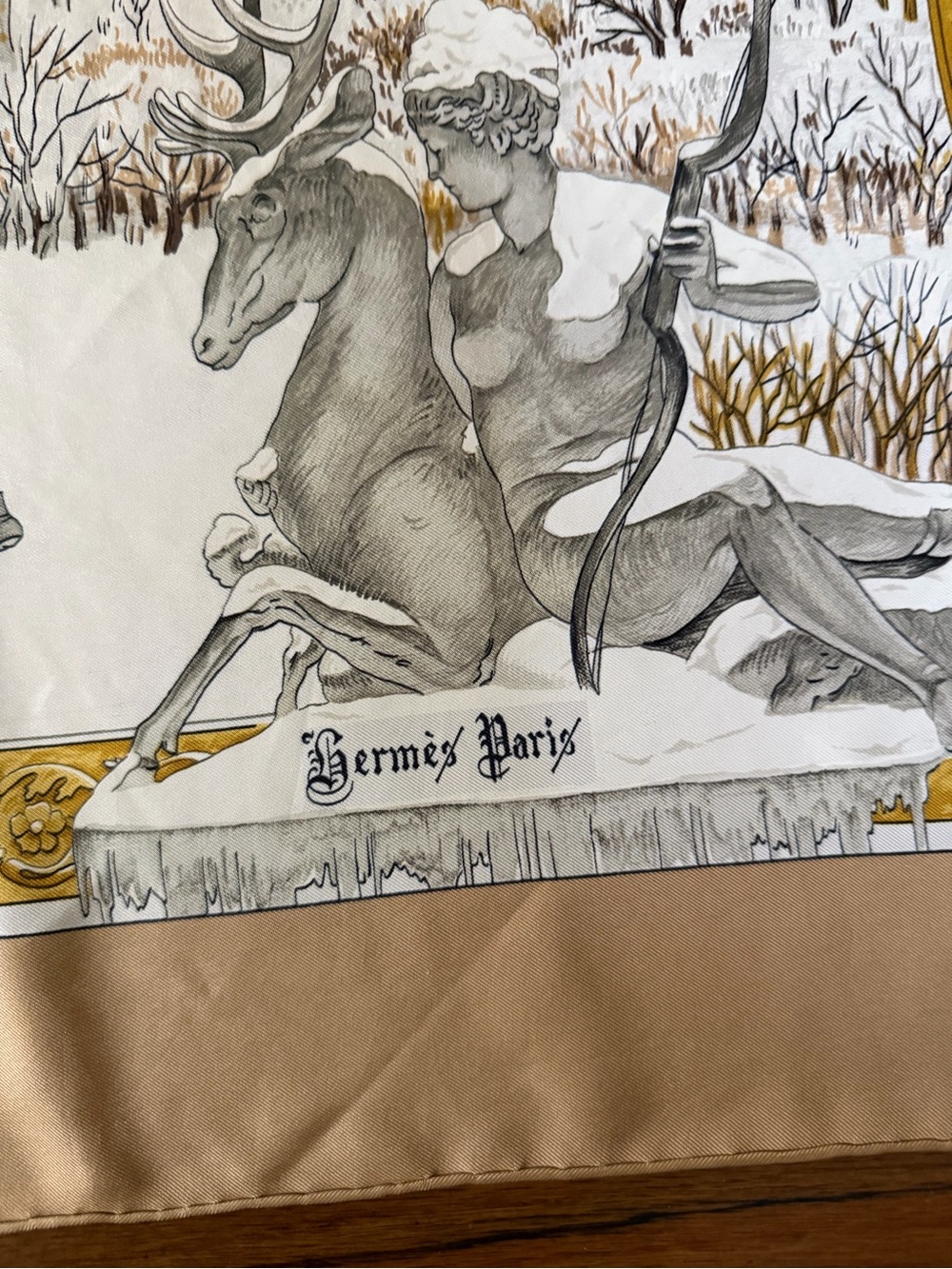 Hermes L’hiver Silk Scarf. - Picture 3 of 16